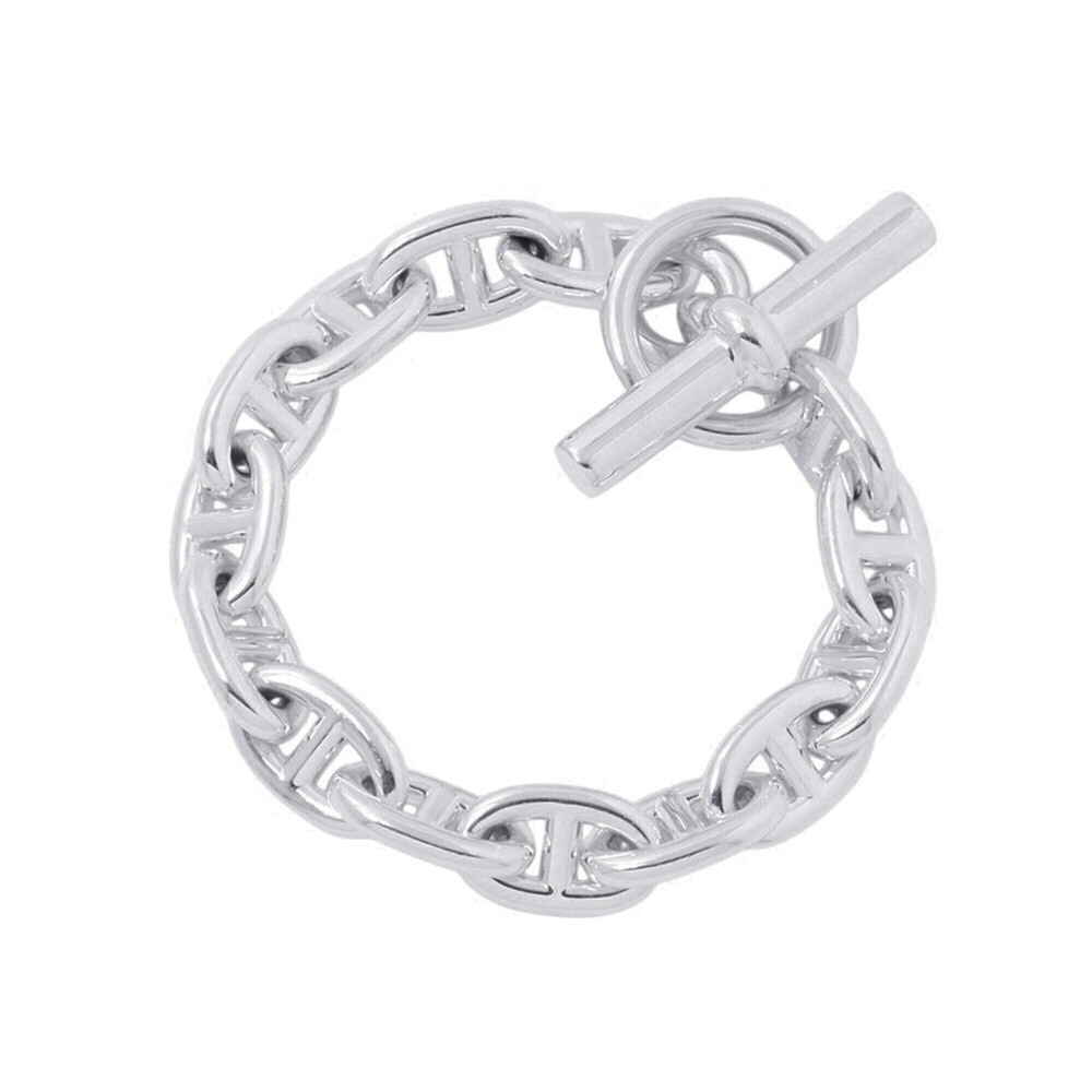 HERMES Silver Charm Bracelet